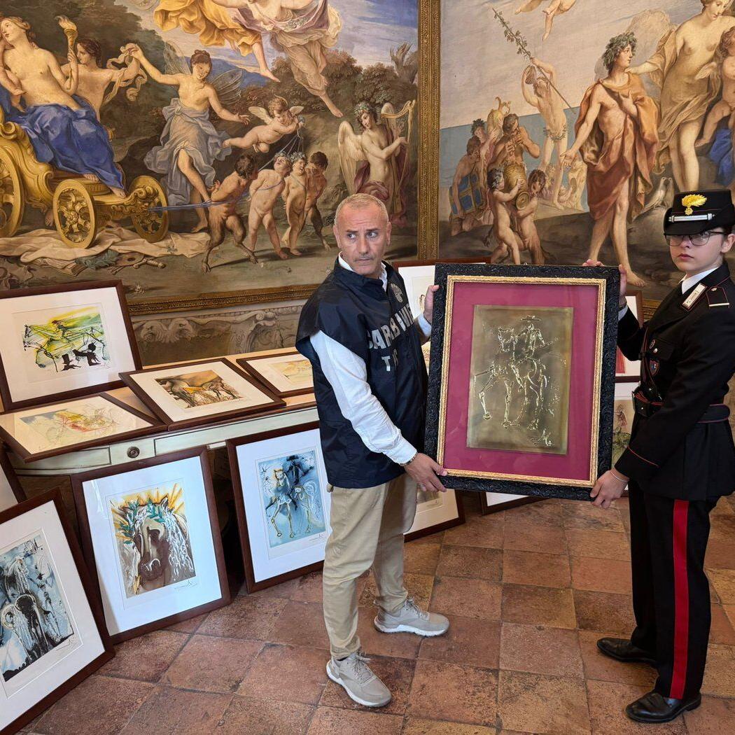 Italy police seize 21 suspected forged Salvador Dali artworks after show opens in Parma